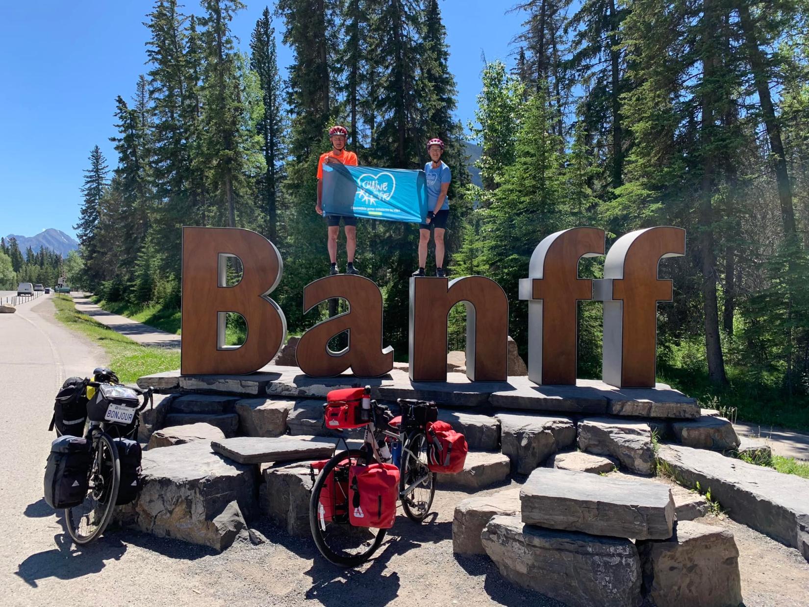 Rachel et Daniel à Banff
