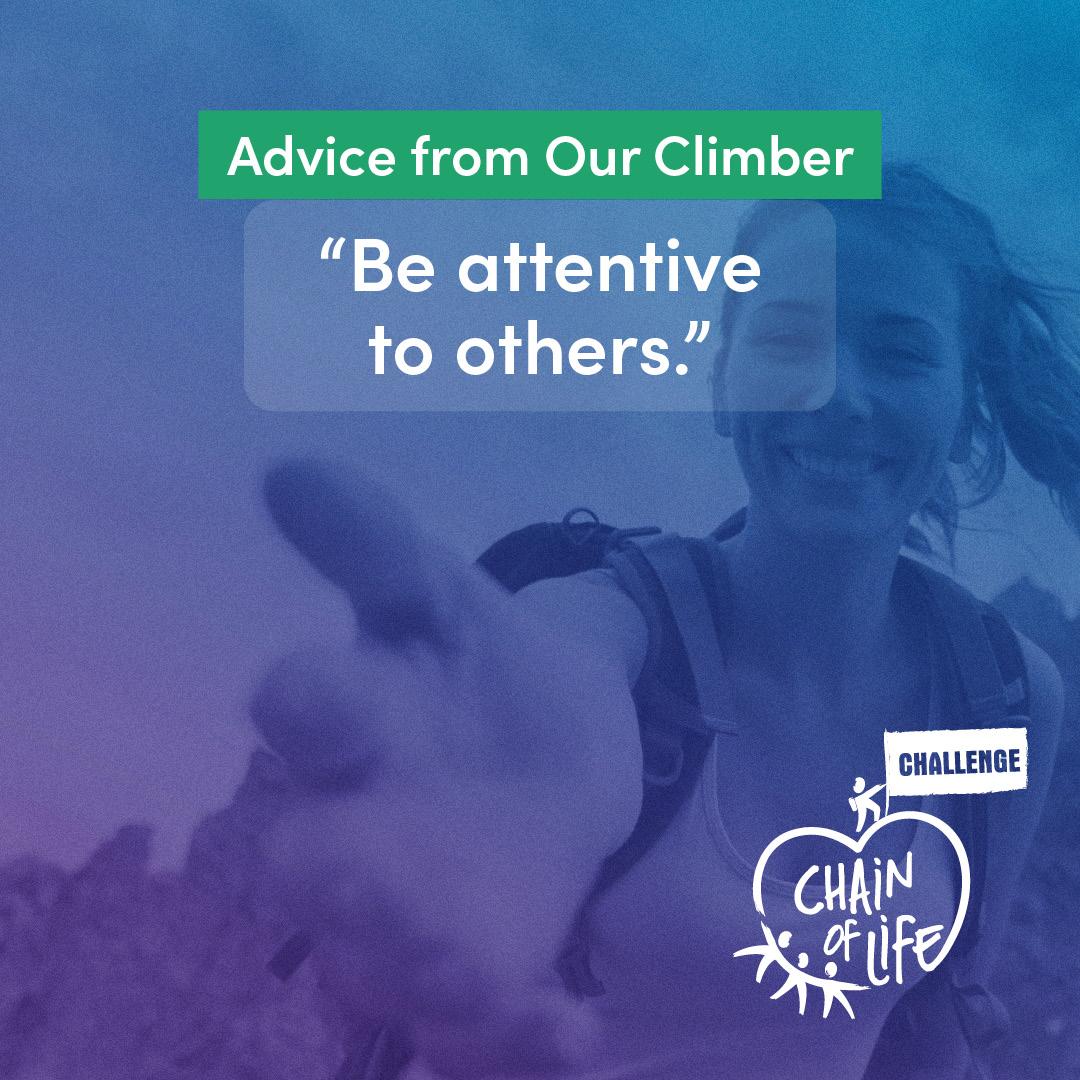 Advice from Our Climbers #8